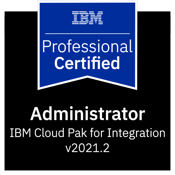 IBM Certified Administrator - Cloud Pak for Integration V2021.2 logo